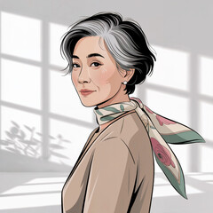 girl , women's haircut