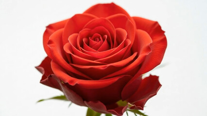 Fototapeta premium red rose on white background