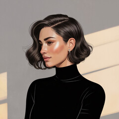 portrait of a young woman