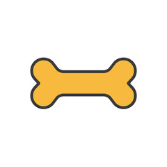 dog bone on white background