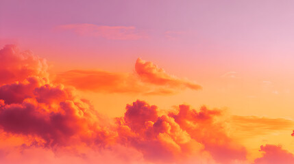 orange sky gradient transitioning smoothly from pink to white with flat texture and clean design	

