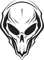 Alien Skull Helmet Vector Futuristic Black Battle Helmet Symbol Alien Skull Helmet Bold Vector Black Warrior Helmet Emblem