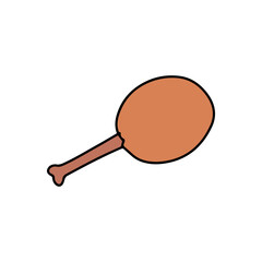 doodles snacks. doodles breakfast or street food. outline, cartoon and flat design. icon. stock element