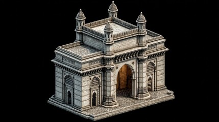 Majestic Monument with Intricate Architectural Details and Historical Significance