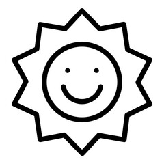 sun icon line