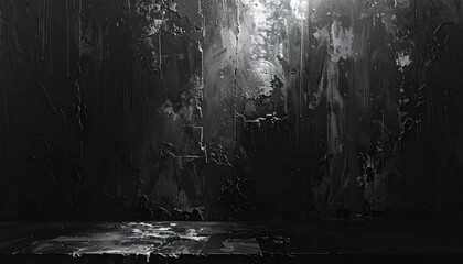 Black rough grunge texture close view abstract background, scratched surface