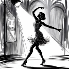 girl in a dress