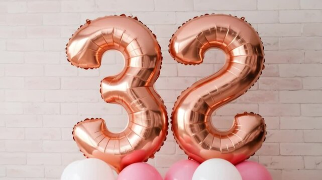 Rose gold and pink balloon arrangement number 32