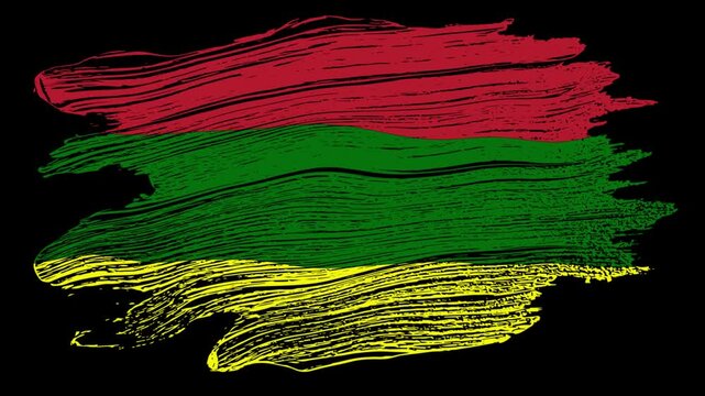 juneteenth freedom day flag animation