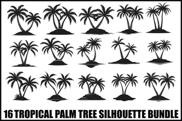 Fototapeta premium Tropical Palm Tree Bundle