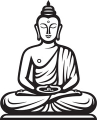 Buddha Silhouette Meditation Pose Vector Black Logo Buddha Lotus Pose Vector Black Icon Logo Design