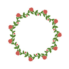 christmas wreath isolated on white