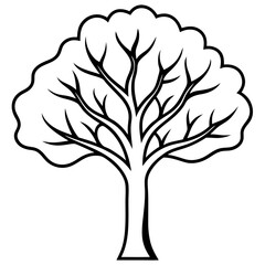 vector tree silhouette
