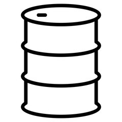 Oil Barrel  Icon Element For Design