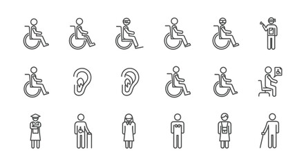 Disability Icons Accessible Vector Graphics for Inclusive Design