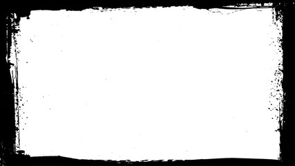 Black grunge pattern frame. 