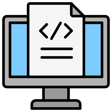 Source Code outline color icon