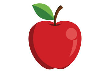 Simple Vector Illustration of an Apple