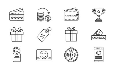 Comprehensive Smart Home Device Line Icons Set. Various smart home devices and interconnected concepts, suitable for illustrating home automation systems.