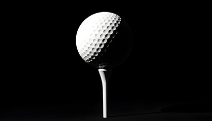 golfball on a tee, sport concept