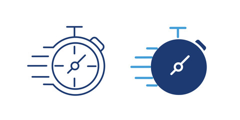 Stopwatch icon representing fast or express delivery time.