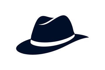 black hat isolated on white background
