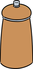 Illustration of pepper grinder
