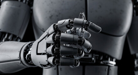 Close-Up of a Robotic Hand