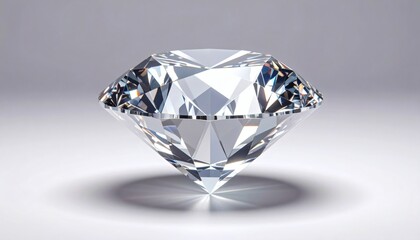 Dazzling Diamond Gem Minimalist Luxury, Gradient Facets, High-Resolution Image