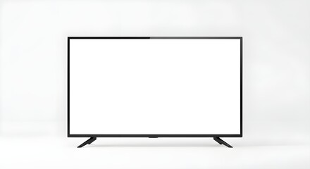 white background television mockup