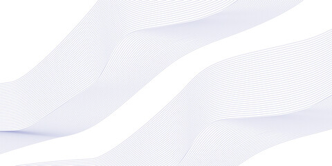 Abstract wave element for design. Digital frequency track equalizer. Stylized line art background. Vector illustration. Wave with lines created using blend tool. Curved wavy line, smooth stripe.