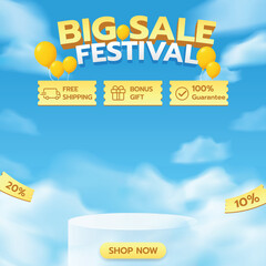 Big Sale Festival promo Banner