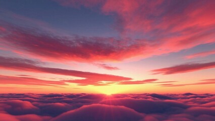 Fototapeta premium sunset in the clouds