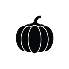 Black Silhouette of a Pumpkin