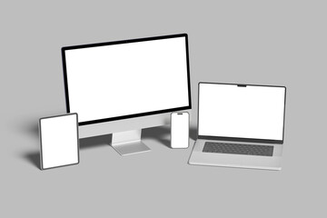 Multi Devices Responsive Blank Mockup