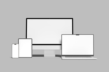 Multi Devices Responsive Blank Mockup