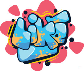 like word graffiti text font sticker illustration	