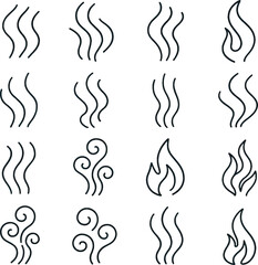 Tribal and floral abstract vector design with swirls and decorative elements