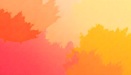Warm sunset-themed background with textured paint strokes in shades of orange, pink, and golden yellow