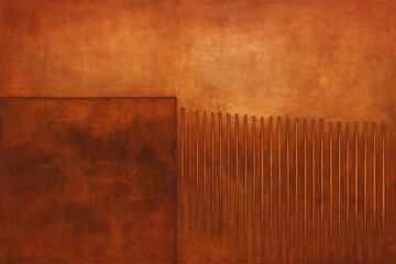 Abstract Brown Texture Background Modern Minimalist Art Design Burnt Orange Tones Rustic Style Elegant Wall Decor Contemporary Painting Digital Illustration Fine Art Print Square Format High          