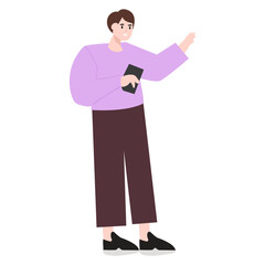 linear concepts with people scene in flat cartoon design. A big collection of scenes with men and women in Business Concept illustrationsvarious situations on a white background. Vector illustration.
