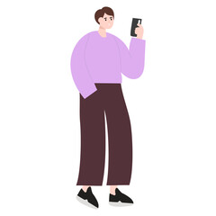 linear concepts with people scene in flat cartoon design. A big collection of scenes with men and women in Business Concept illustrationsvarious situations on a white background. Vector illustration.
