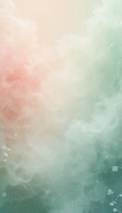 Fototapeta premium Serene Pastel Gradient Background Soft Coral to Pale Green Mist Texture