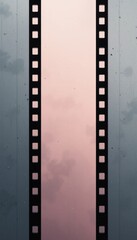 Obraz premium Tranquil Pink and Gray Gradient Reel Modern Background for Text Overlay