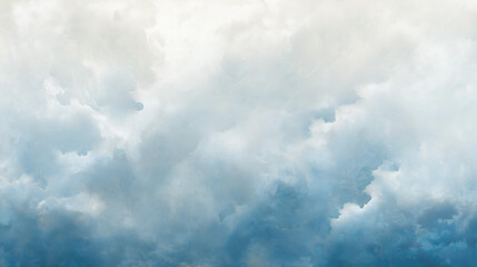 Obraz premium Soft blue cloud texture with diffused light creating a calm and dreamy atmosphere