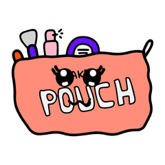 cute hand drawn beauty and cosmetic graphic element vector 