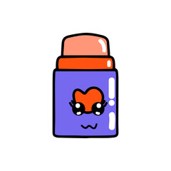 cute hand drawn beauty and cosmetic graphic element vector 