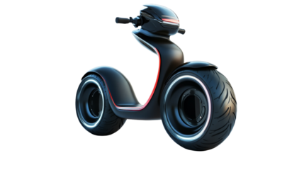 A Segway scooter, perfect for city tours and short trips, Transparent background, PNG file