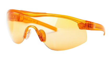 A set of construction worker safety glasses,Transparent background, PNG file