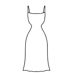 Outline mini dress party collection stock. Dresses silhouette vector
